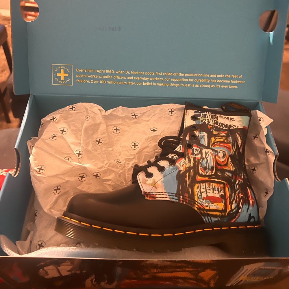 Dr. Martens 1460 Boot Jean-Michel Basquiat Size 6 Men’s, Size 7 Women’s